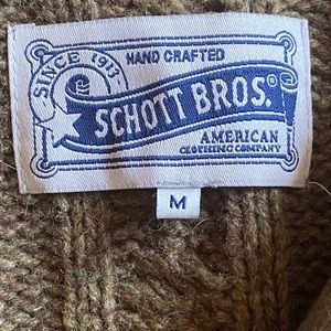 SCHOTT Cowlneck/toggle sailor sweater Men’s M